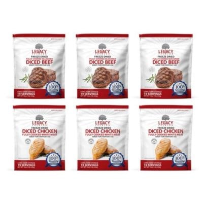 Legacy USDA FREEZE DRIED MEAT PACKAGE
